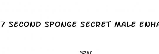 7 second sponge secret male enhancement