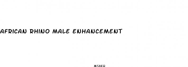 african rhino male enhancement