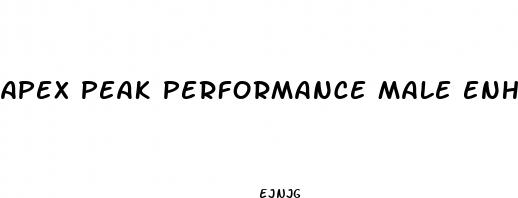 apex peak performance male enhancement