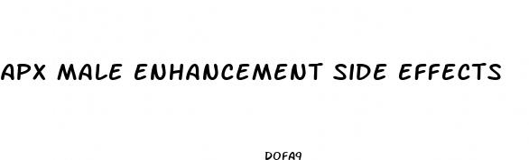 apx male enhancement side effects