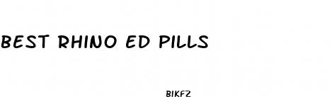 best rhino ed pills