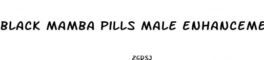 black mamba pills male enhancement side effects