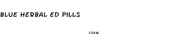 blue herbal ed pills