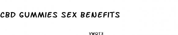 cbd gummies sex benefits