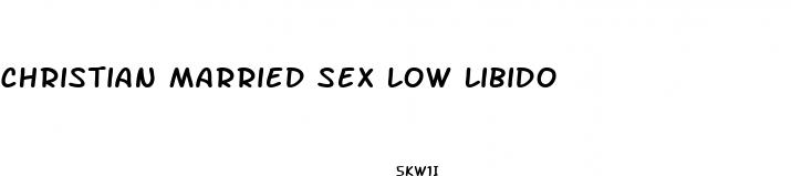 christian married sex low libido