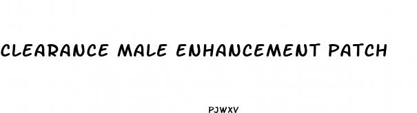 clearance male enhancement patch