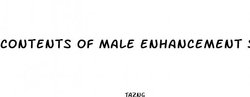 contents of male enhancement supplements