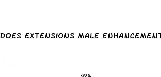 does extensions male enhancement formula work