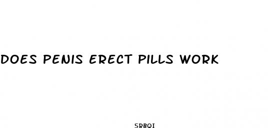 does penis erect pills work