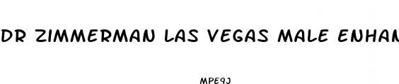dr zimmerman las vegas male enhancement cost