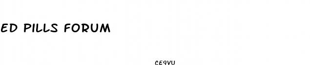 ed pills forum