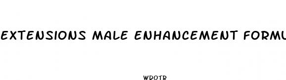 extensions male enhancement formula