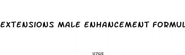 extensions male enhancement formula results