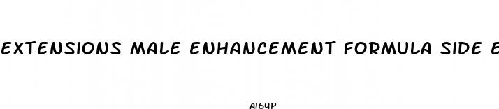 extensions male enhancement formula side effects