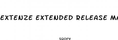 extenze extended release male enhancement