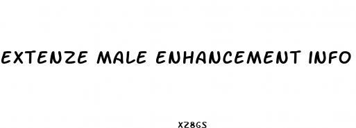 extenze male enhancement info