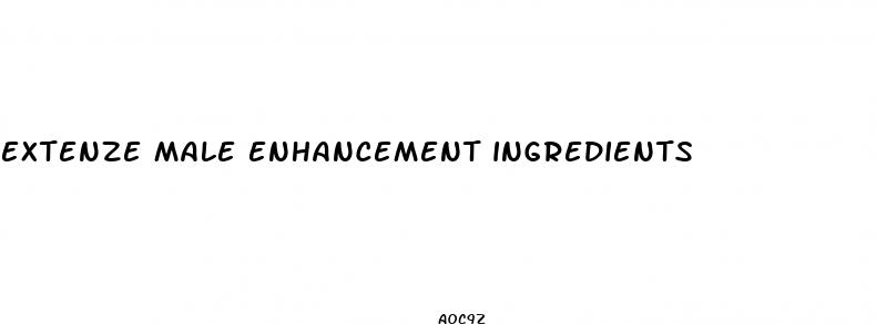extenze male enhancement ingredients