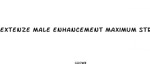 extenze male enhancement maximum strength details