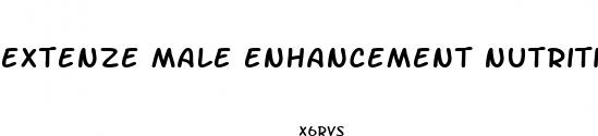 extenze male enhancement nutritional supplement liquid