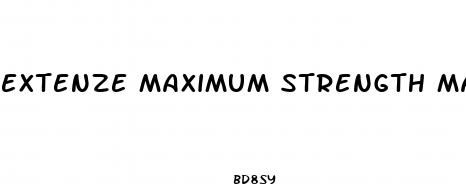 extenze maximum strength male enhancement directions