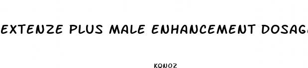 extenze plus male enhancement dosage