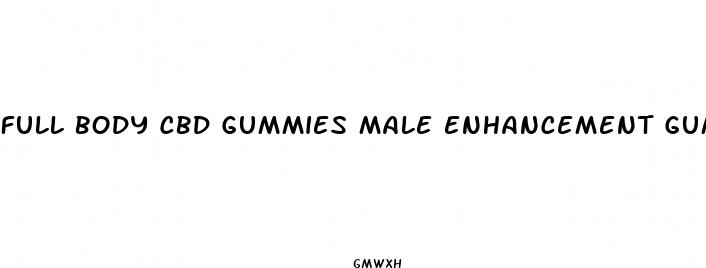 full body cbd gummies male enhancement gummies