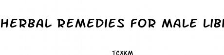 herbal remedies for male libido