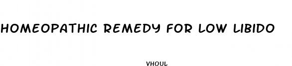 homeopathic remedy for low libido