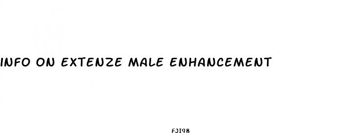 info on extenze male enhancement