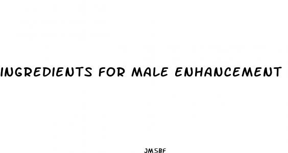 ingredients for male enhancement
