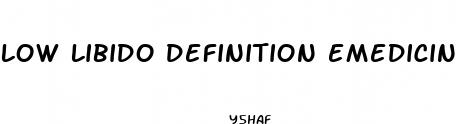 low libido definition emedicine