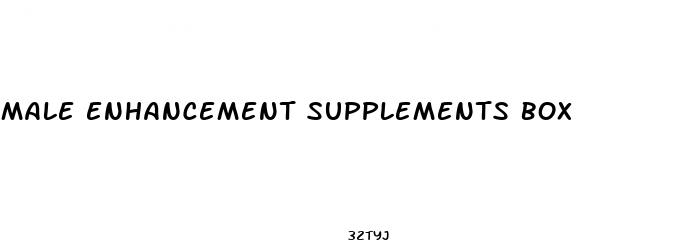 male enhancement supplements box