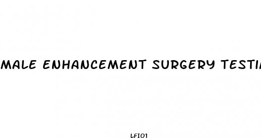 male enhancement surgery testimonials