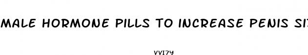 male hormone pills to increase penis size