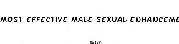 most effective male sexual enhancement