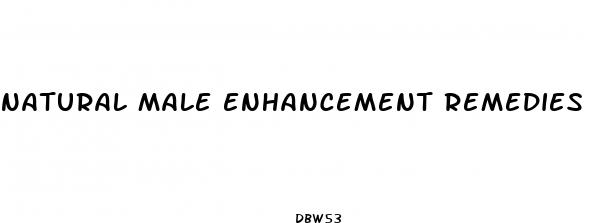 natural male enhancement remedies
