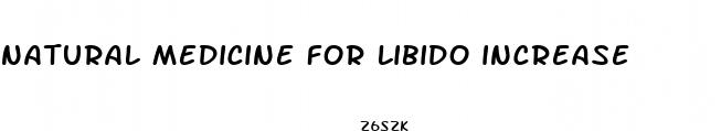 natural medicine for libido increase