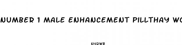 number 1 male enhancement pillthay works