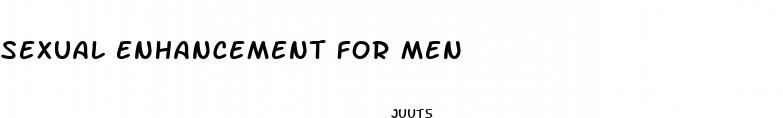 sexual enhancement for men