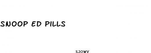 snoop ed pills