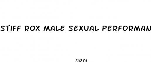 stiff rox male sexual performance enhancement 10 pills