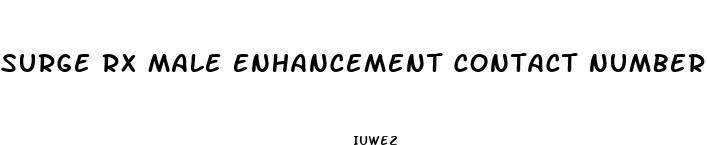 surge rx male enhancement contact number