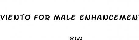 viento for male enhancement