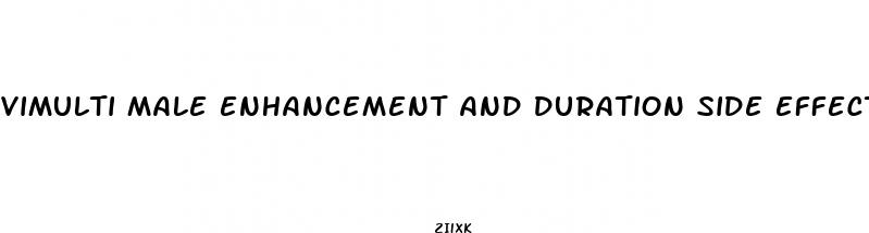 vimulti male enhancement and duration side effects