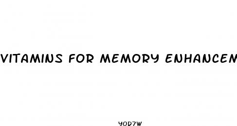 vitamins for memory enhancement