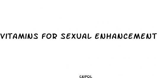 vitamins for sexual enhancement
