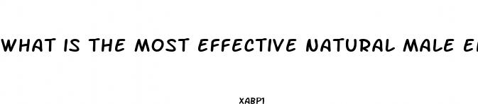 what is the most effective natural male enhancement