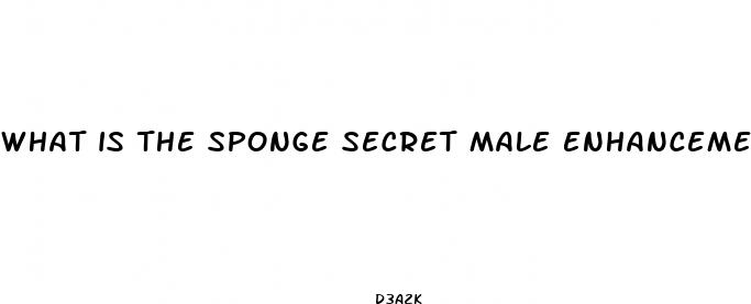 what is the sponge secret male enhancement