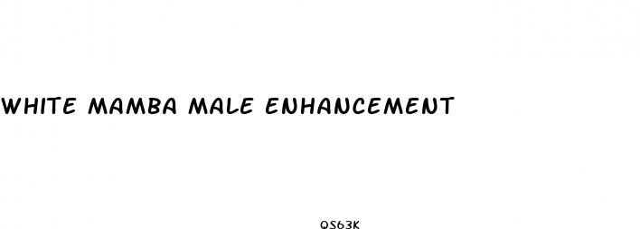 white mamba male enhancement