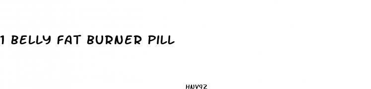 1 belly fat burner pill